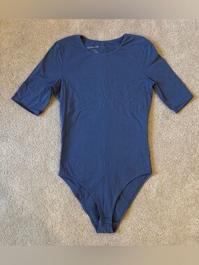 Everlane supima cotton blue bodysuit S